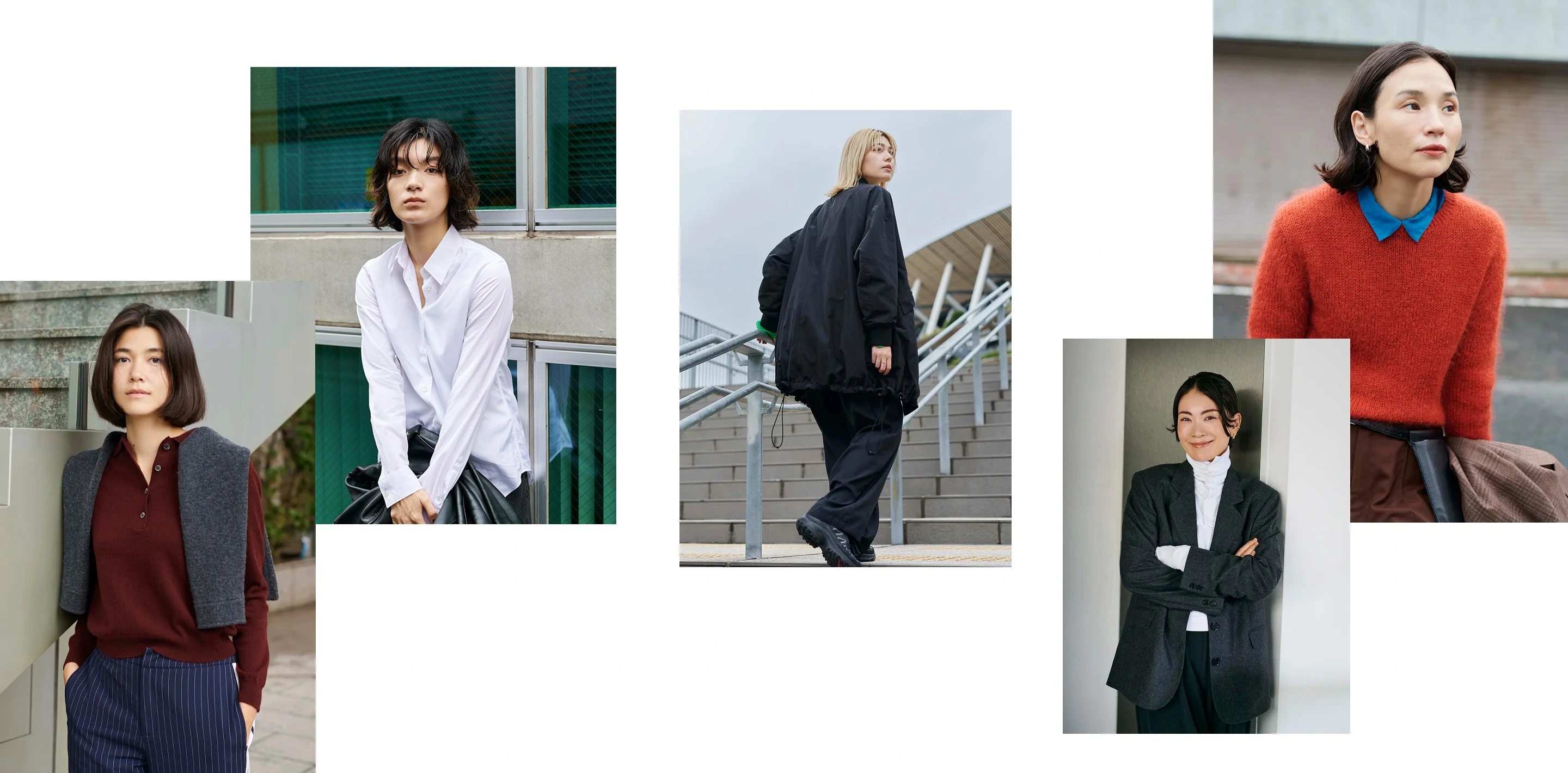 5人の女性がASPESIを着こなすメインビジュアル
