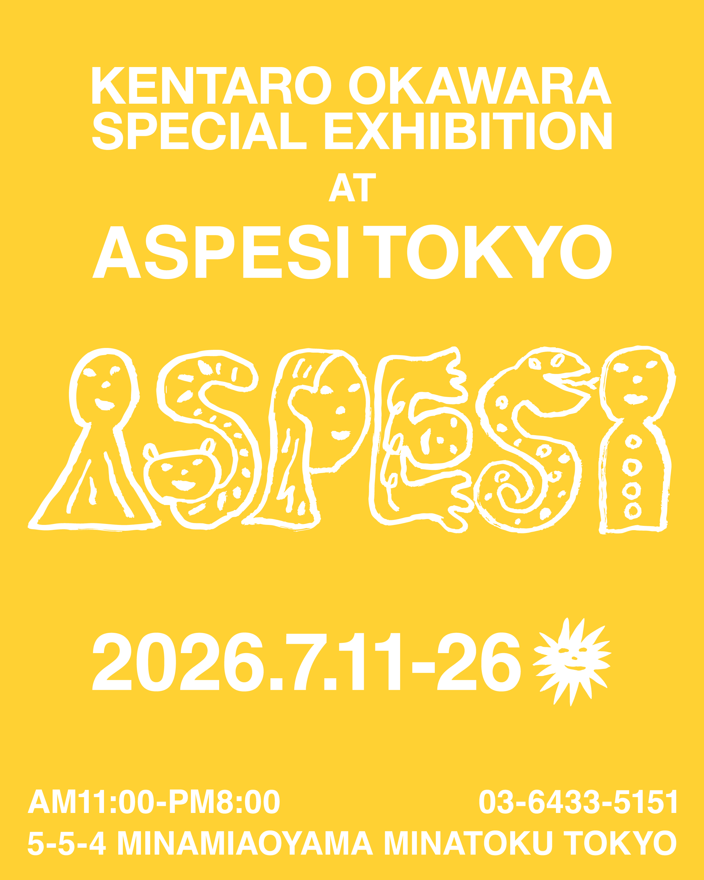 KENTARO OKAWARA SPECIAL EXHIBITION AT ASPESI TOKYO